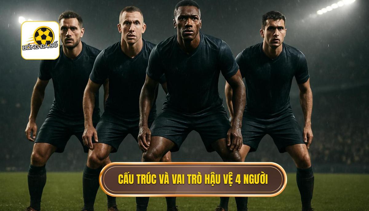 Sơ đồ hậu vệ 4 người và sức mạnh thống trị trong bóng đá hiện đại 1 Cấu trúc cơ bản và vai trò của các vị trí trong sơ đồ hậu vệ 4 người