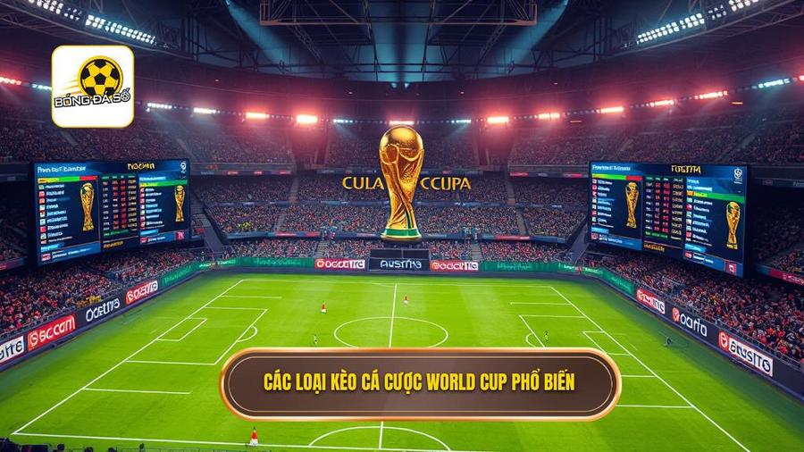 2. Các loại kèo cá cược World Cup phổ biến